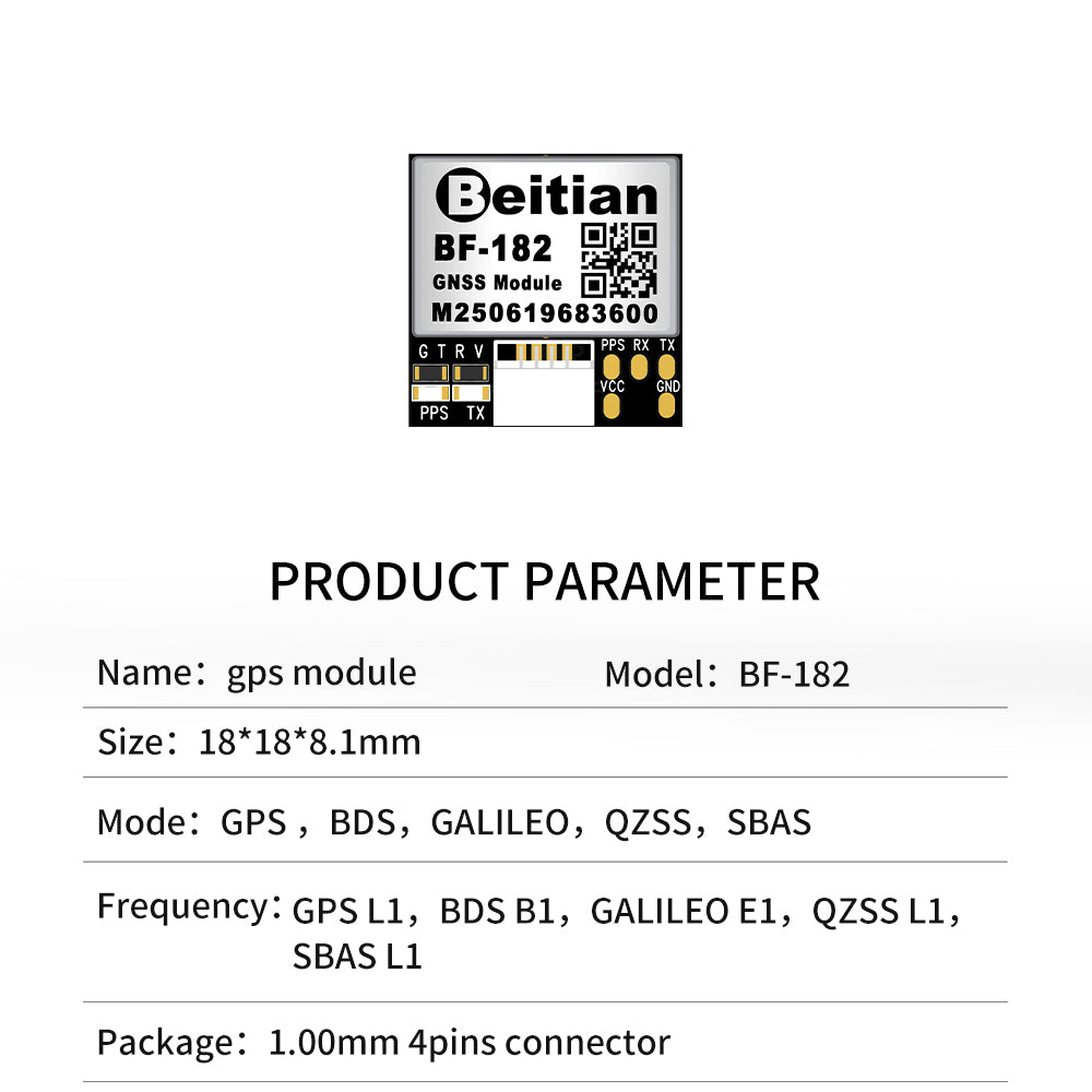 Beitian Beidou GPS + antenna module GNSS flying machine flight control drone FPV model aircraft fixed wing Beitian Beidou GPS + antenna module GNSS flying machine flight control drone FPV model aircraft fixed wing